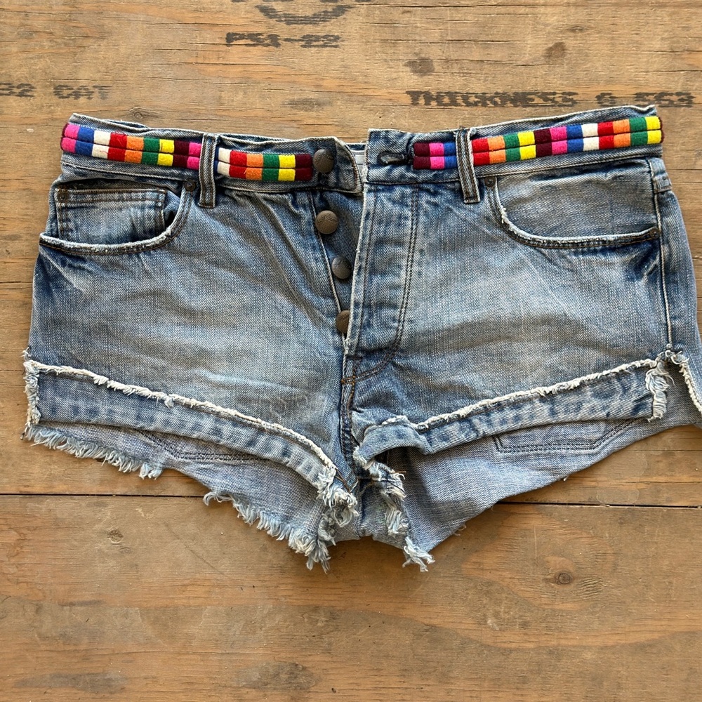 Free People Boho-Chic colorful short-Shorts